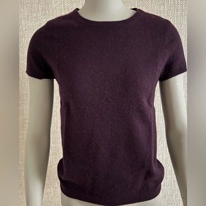 Cashmere short sleeve crewneck sweater . Sz. XS.